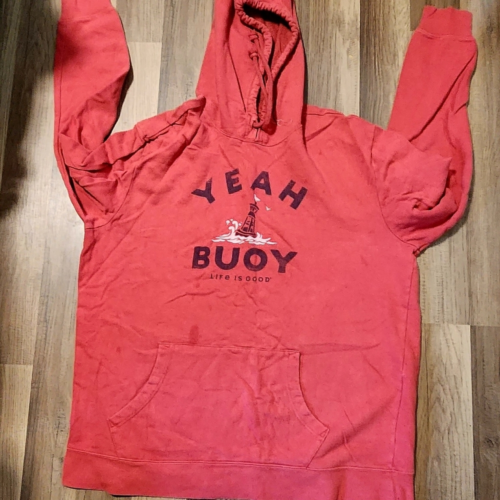Life is good "yeah bouy" hoodie men xl